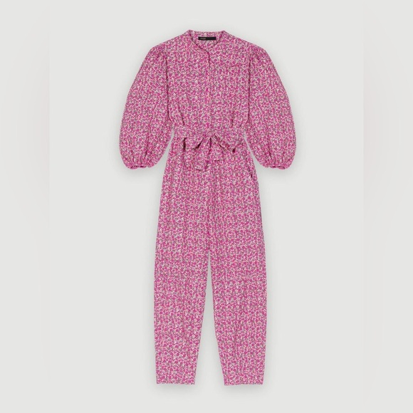 Maje
Pyad Cotton Floral Print Eyelet Jumpsuit - Picture 5 of 12